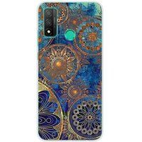Huawei Bedrukt siliconen hoesje compatibel met Huawei P Smart 2020 mandalla bleu