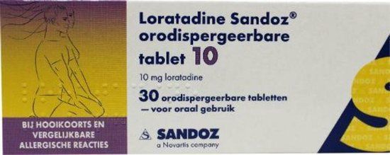 Sandoz Loratadine 10 mg - 30 tabletten