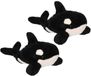 Cornelissen Orka knuffel - 36 cm - wit/zwart