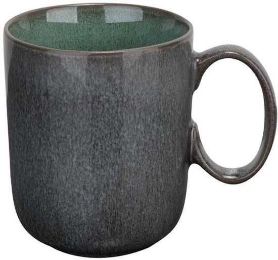 Cosy & Trendy Mok Lerida Meadow Groen 160 ml - Set van 4 - Porselein