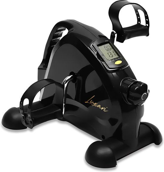 Luxari Stoelfiets Pro - Zwart - Arm & Beentrainer - Verstelbare Weerstand - Display