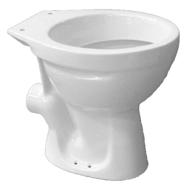 Nemo Go Vrijstaande WC Pot 476x357x391 cm Porselein Wit Muuraansluiting HPK 192 cm Zonder Zitting