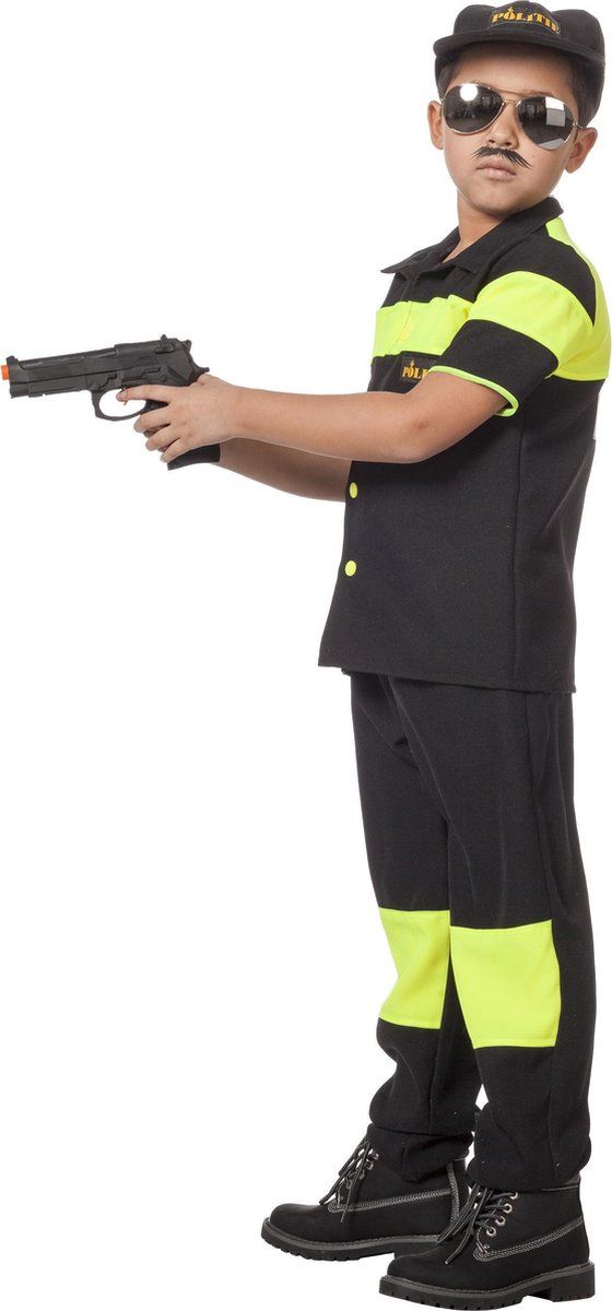 Wilbers Karnaval Politie pak voor jongens - Kinderkostuums - 152/158