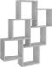 vidaXL Wandschap kubus 78x15x93 cm bewerkt hout betongrijs