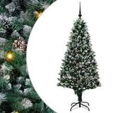 Sapin de Noël artificiel vert 180 cm PVC, acier et plastique
