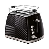 Russell Hobbs Groove Broodrooster - Zwart - 2 Sneden - 850W