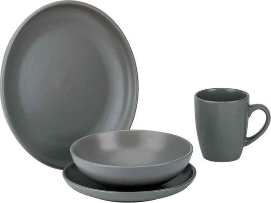 Cosy&Trendy Viva Grey Serviesset 16-Delig