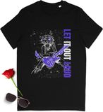 Stanley/Stella Gitaar Tijger T-shirt - Zwart - Unisex