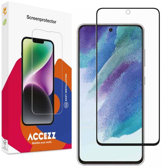 Accezz Screen Protector - Gehard Glass Full Cover voor Samsung Galaxy S21 FE