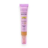 Revolution Superdewy SPF30 Skin Tint, Licht Getinte Huidtint met SPF 30 voor Gevoelige en Acnegevoelige Huid, Opbouwbare Dekking, Vegan, Medium Tan Warm, 28 ml