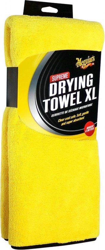 Meguiars Supreme droogdoek - 55x76cm - Microvezel - Geel