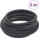 Tuyau d'air hybride 0,6'' 5 m caoutchouc et PVC noir