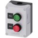 SIEMENS 3SU1 Behuizing voor besturingsstation, 2 x Ø 22 mm, zwart, grijs, kunststof
