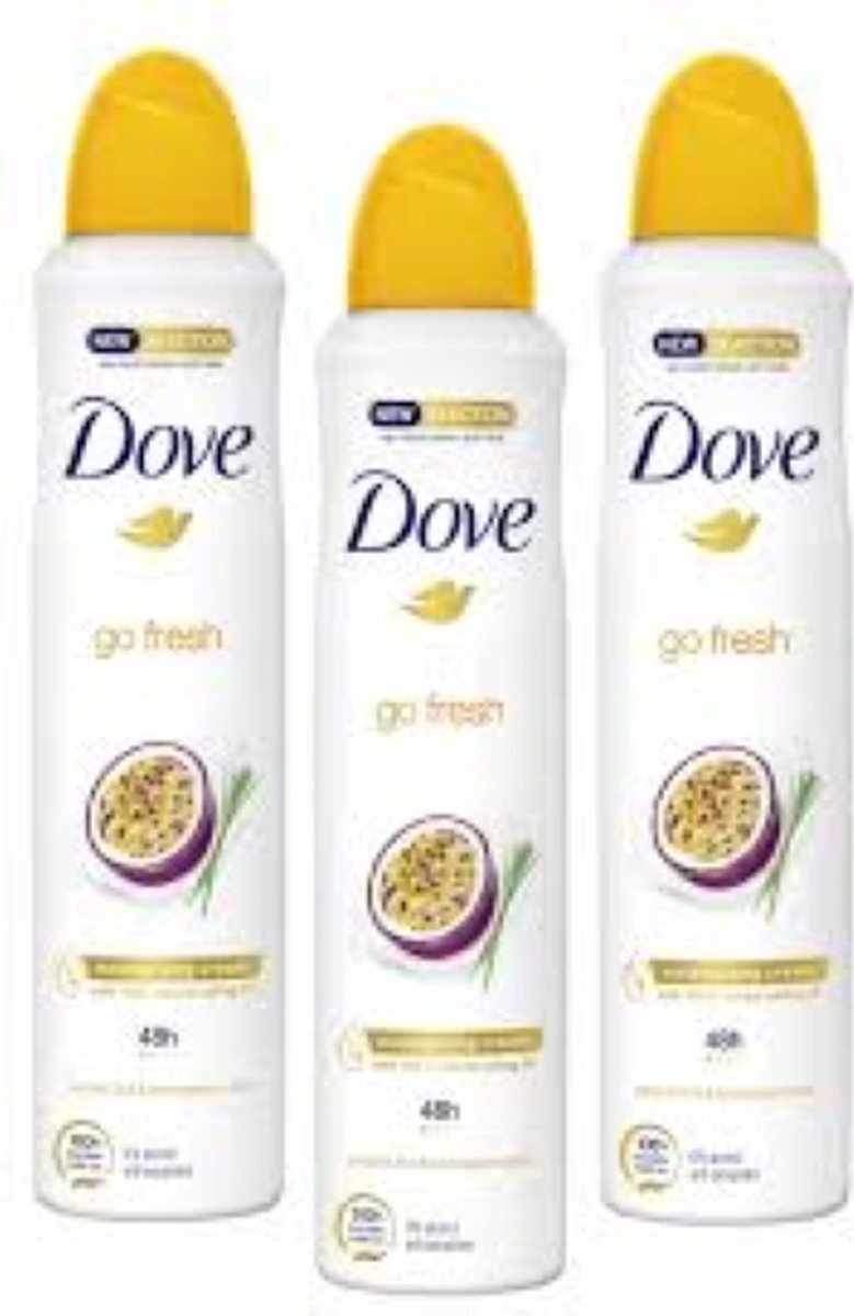 Dove Deo Spray - Passievrucht & Citroengras - 3 x 150 ml