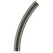 Fleischmann N Fleischmann Piccolo (met ballastbed) 9120 Gebogen rails 192 mm 45 ° 192 mm 1 stuk(s)