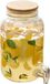 Secret de Gourmet Drankdispenser met kraantje - 4 liter - transparant glas - limonadetap - waterdispenser
