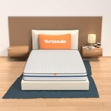 MiaSuite Orthopedische matras, 140 x 190 cm, 15 cm hoog, met medisch apparaat, 2 cm traagschuim, 9 zones en 12 cm waterfoam