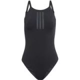 Adidas Sportswear Iconisea Geribbeld Badpak Met Cups En Dunne Bandjes - Dames - Bruin