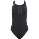 Adidas Sportswear Iconisea Geribbeld Badpak Met Cups En Dunne Bandjes - Dames - Bruin