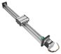 Actionneur linéaire avec moteur pas à pas, course de 400 mm, arbre de 12 mm, aluminium
