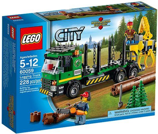 LEGO City 60059 - Boomstamvrachtwagen