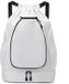 Sac à dos de tennis, sac de sport, unisexe, imperméable, sac de raquette de badminton, sac de raquette de tennis, sac d'accessoires de tennis, adapté aux sports de fitness - Blanc