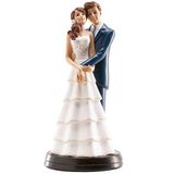 Dekora Bruidspaar figuur voor bruidstaart - Hars decoratie 18 cm