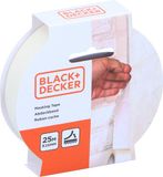Black & Decker Afplaktape/schilderstape - wit - 25mm x 25m