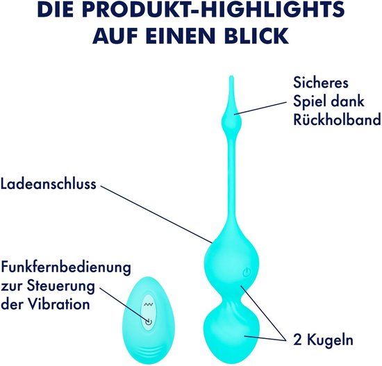 EIS, vibrator, 'Supple Vibro Egg', 10 programma's, waterproof (IPX7), mint
