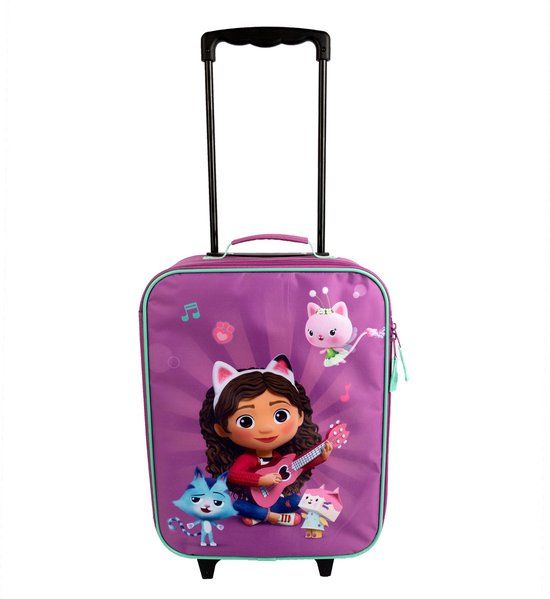 Merkloos Gabby's Dollhouse Kids Trolley - Koffer voor Kinderen - Trolley voor Kinderen - Koffer Meisje