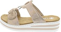 Rieker Dames Roze-Goud Metallic Slippers & Muiltjes Maat 37