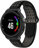By Qubix Qubix Siliconen sportbandje Zwart + grijs Geschikt voor Garmin Approach S20