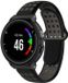 By Qubix Qubix Siliconen sportbandje Zwart + grijs Geschikt voor Garmin Approach S20
