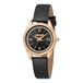 Just Cavalli Animalier Schattig - dameshorloge kwartshorloge mode lederen armband zwart metalen behuizing analoge wijzerplaat zwart - JC1L388L0035