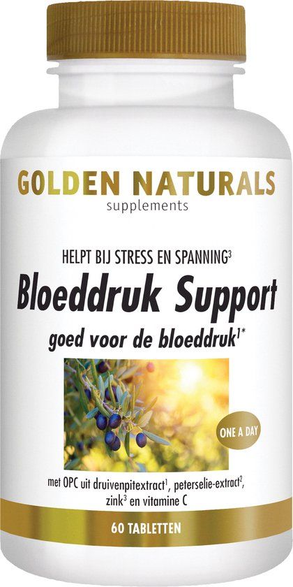 Golden Naturals Bloeddruk Support - 60 veganistische tabletten