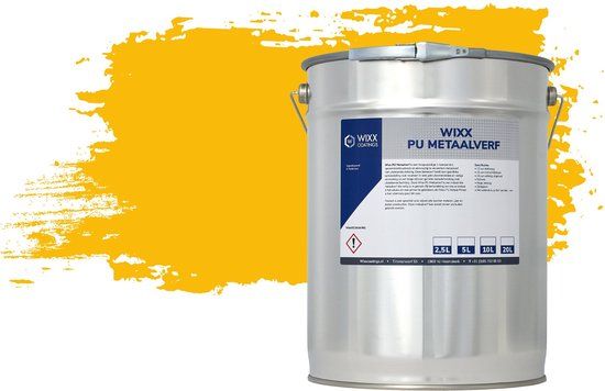 Wixx PU Metaalverf - RAL 1023 Verkeersgeel - 5L