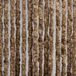Ciampi Srl Rideau de porte anti-mouches luxe queue de chat - 125 x 230cm - Marron/Beige noisette