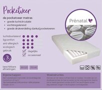 Prénatal Prenatal pocketveer matras bamboe 60x120