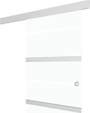 vidaXL Schuifdeur met zachte stops 76x205 cm ESG-glas en aluminium