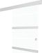 vidaXL Schuifdeur met zachte stops 76x205 cm ESG-glas en aluminium