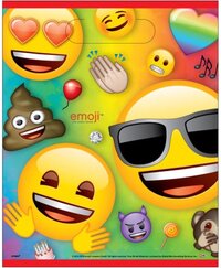 Emoji Rainbow Party Favor Bags - 8 Pack