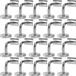 OEM WILLGAIN Leuninghouder Trapleuning Opschroef keilboutbevestiging Zilver 20 stuks