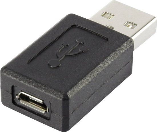 Renkforce USB 2.0 Adapter [1x USB-A 2.0 stekker - 1x Micro-USB 2.0 B bus] rf-usba-09