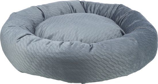 Trixie Alena Round Dog Bed - Blue/Grey - 50cm