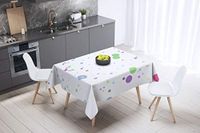 Bonamaison Tafelkleed, Anti-Mold, Sneldrogend, Waterdicht, 100% Polyester Tafellaken, Willekeurig patroon, 140 x 140 Cm