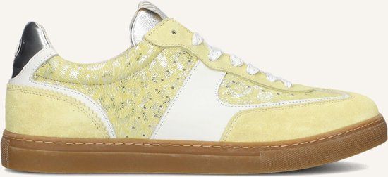 Floris van Bommel Sfw-10096 Minni Sneakers - Leer - Dames - Geel - Maat 37