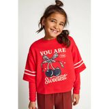 LOOXS little oversized longsleeve met tekst - rood