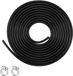 Allecto plus - Tuyau de dépression en silicone 3 mm pour voiture, résistant aux hautes températures, noir avec pinces - tuyau de vide pour voiture.
