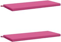 vidaXL - 2-delige - Bankkussens - SOEST - 2 - st - 100% - Polyester - Roze