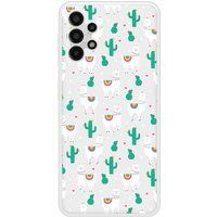 Samsung Bedrukt siliconen hoesje compatibel met Galaxy A13 4G Cactus et Alpaga